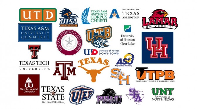 Texas Colleges Logos